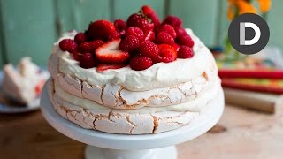 How to make Strawberry Pavlova Cake [upl. by Hudnut682]