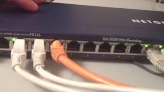 NetGear ProSafe 16 Port 10100 Switch model FS116 REVIEW [upl. by Love888]