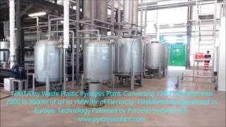 Plastic to Oil Pyrolysis Plant 2 [upl. by Esydnac382]