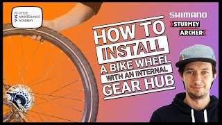 Install a bike wheel with internal gears Stepbystepguide [upl. by Naquin]