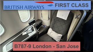 My FIRST FIRST CLASS British Airways to Silicon Valley 7879 [upl. by Latrena]