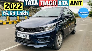 Tata Tiago XT AMT 2022 Most Detailed Review  2022 Tata Tiago XTA AMT [upl. by Ribal568]