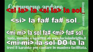 Comunque andare  karaoke notazionale [upl. by Favian389]