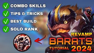 REVAMPED BARATS Tutorial amp Guide 2024 English Combo Skills Best Build Tips amp Tricks  MLBB [upl. by Ocko]