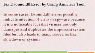 How to Fix Dsounddll error [upl. by Stoops]