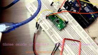 RDM6300 125Khz RFID Reader demonstrated with Arduino UNO [upl. by Ecertak]