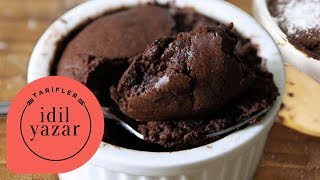 Evde Sufle Nasıl Yapılır  Çikolatalı Sufle Tarifi  İdil Yazar  Chocolate Souffle [upl. by Genny]