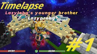 TimeLapse 1  Skyblock  Blockman go [upl. by Haduhey975]