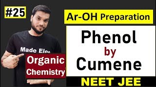 Phenol Preparation By Cumene  Reaction with Mechanism  L25  12th Organic  NEET JEE AIIMS [upl. by Verlee315]