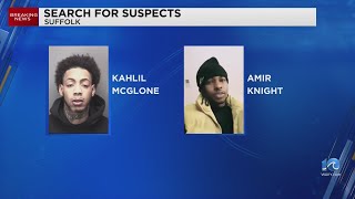 Suffolk police searching for 2 men connected to a homicide [upl. by Hammer]