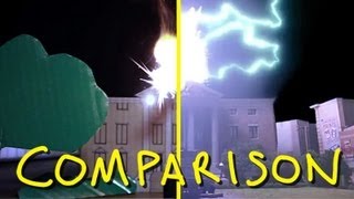 Back To The Future BTTF  Clock Tower Scene  Homemade comparison [upl. by Nellac52]