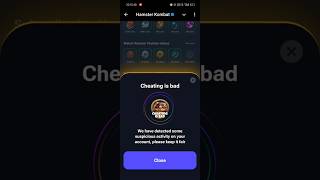 Hamster Kombat quot Cheating is badquot card unlocked without violating any terms😭😭 [upl. by Studdard41]