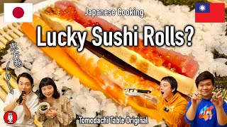 98 Making Jamie Olivers Ehoumaki Sushi Roll  But Lucky [upl. by Metcalf154]