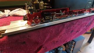 Rerailing Aid full metal selfmade for a coal fired W Kolb steam locomotive [upl. by Annawd]