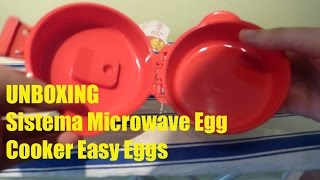 Unboxing Sistema Microwave Egg Cooker Easy Eggs [upl. by Ailet]