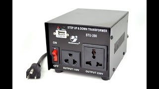 STU500 Step UpDown Voltage Converter Transformer 500 Watts [upl. by Seafowl116]