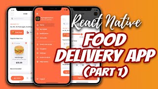 LCRN EP16  Food Delivery App Part 1  React Native UI  Drawer Animation  Bottom Tabs Animation [upl. by Otrevire476]