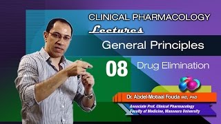 General Principles of Pharmacology Ar  08  Drug elimination [upl. by Selda978]