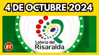 Resultado de la LOTERIA DE RISARALDA del viernes 4 de octubre de 2024 💫✅💰 [upl. by Panayiotis]