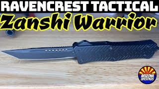 RavenCrest Tactical Zanshi Warrior OTF knife alternative to Microtech local Arizona knife company [upl. by Ayotna]