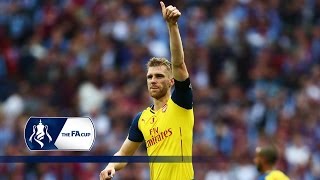 Per Mertesacker header  Arsenal 40 Aston Villa  Goals amp Highlights [upl. by Staal]