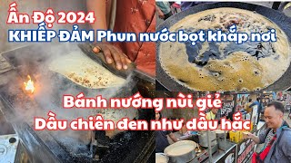 Ấn Độ 2024 KHIẾP ĐẢM Phun nước bọt khắp nơi Dầu chiên đen như dầu hắc Bánh nùi giẻ  Lucknow city [upl. by Alisa]