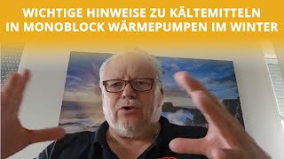 Wichtige Hinweise zu Kältemitteln in Monoblock Wärmepumpen im Winter  Höcker Wärmepumpen [upl. by Clifton]