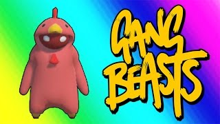 Gang Beasts Funny Moments  Red Chicken Fighting Champion [upl. by Derward]