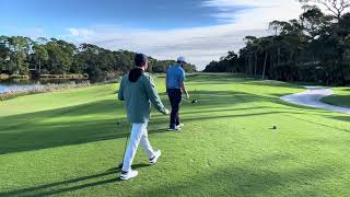 Golfing Kiawash Island Carolina del Sur [upl. by Atrim]