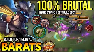 BARATS BEST BUILD 2024  TOP GLOBAL BARATS GAMEPLAY  MOBILE LEGENDS✓ [upl. by Lentha]