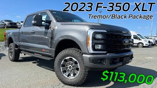 ALL THE OPTIONS 2023 Ford F350 XLT Tremor Review [upl. by Alyose974]