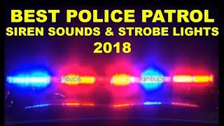 BEST Emergency Siren Sounds amp Fast Strobe Lights Effects 2018 Police Car Patrol Ambulance Firetrucks [upl. by Ervin]