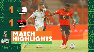 HIGHLIGHTS  Algeria vs Angola  ملخص مباراة الجزائر وانجولا 11 TotalEnergiesAFCON2023 [upl. by Rianna]