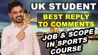 Job amp Scope In Sports Course  UK Student Visa  UK immigration  Study In UK 2020  Study Abroad [upl. by Renrut115]