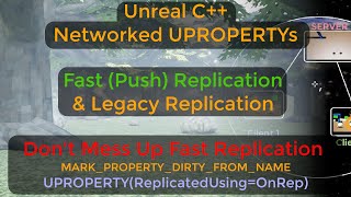 How to network C variables in Unreal UPROPERTY Replication Normalamp Push  UE C Tutorial 5 Pt3 [upl. by Gerdeen85]