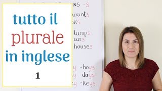 Tutto il PLURALE dei SOSTANTIVI in inglese prima parte [upl. by Adiuqram344]