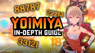 GET MAXIMUM POWER Yoimiya F2P Guide amp Showcase Build Weapons amp Teams  Genshin Impact [upl. by Ynnaej]