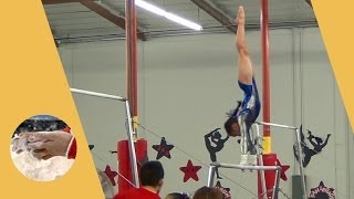 Kaitlyn Lam  Level 7 Gymnastics Bar Routine 9700 [upl. by Eirelam]