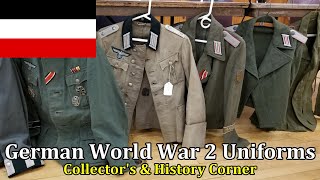 German World War 2 Uniforms Real Repair Reproduction  Collectors amp History Corner [upl. by Bow999]