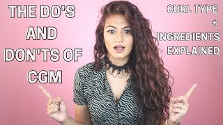 WHAT IS THE CURLY GIRL METHOD  DOS amp DONTS OF CGM  CURL TYPE amp INGREDIENTS EXPLAINED  INDIA [upl. by Trebreh]