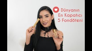 Dünyanın En Kapatıcı 5 Fondöteni 💄 👍 [upl. by Teodora]