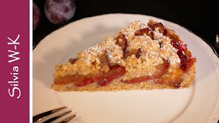 Zwetschgenkuchen mit Nussboden  NussStreusel  Pflaumenkuchen [upl. by Rae704]