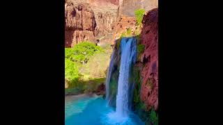 Havasupai Trip 5 First Falls Havasu Falls [upl. by Riannon698]