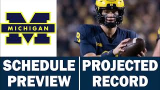 Michigan Football 2022 Schedule Preview amp Record Projection [upl. by Hulbert]