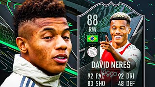 WHAT A CARD 🥵 88 SQUAD FOUNDATIONS DAVID NERES PLAYER REVIEW  FIFA 22 Ultimate Team [upl. by Aneerbas]