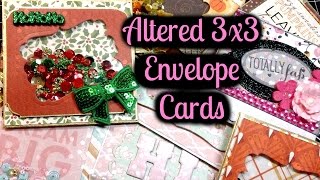 Altered 3x3 Envelope Cards [upl. by Yc601]