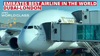 Emirates A380 ✈️economy class Best airline in the worldDubaiLondon Heathrowfull flight report [upl. by Grishilde]