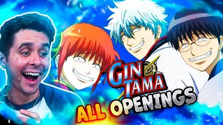 GINTAMA Opening 121 REACTION ALL GINTAMA OPENINGS [upl. by Coe636]