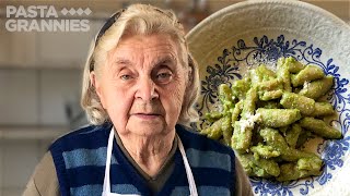 How to make 92 yr old Pinas chestnut gnocchi with walnut pesto  Pasta Grannies [upl. by Tiemroth]