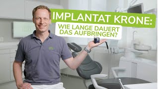 Wie lange dauert das Einsetzen einer Implantatkrone  Dr FrankCh Langer  m71 Sankt Augustin [upl. by Gunzburg886]